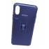 Silicone Case Motomo With Finger Ring For Apple Iphone X (5.5 ) Blue